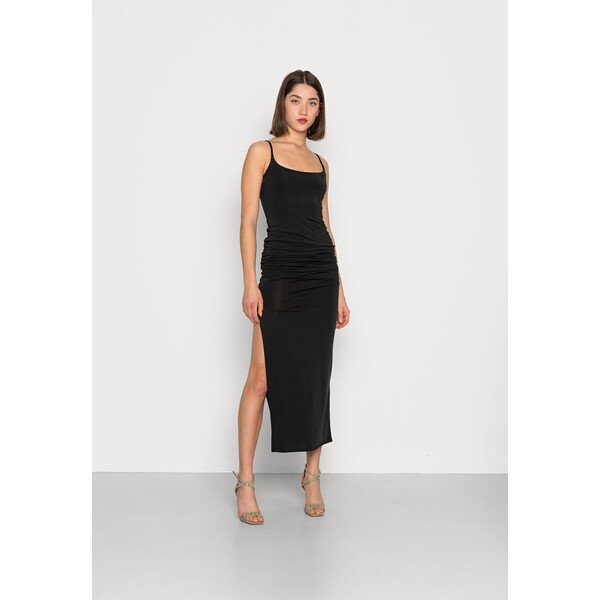 Missguided SLINKY SCOOP NECK DRESS Długa sukienka black M0Q21C253-Q11
